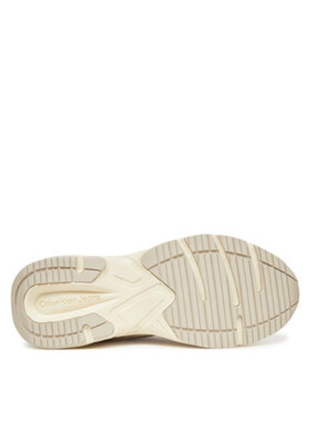Calvin Klein Jeans Sneakersy Retro Tennis Mesh Ml YW0YW01807 Beżowy. Kolor: beżowy. Materiał: materiał