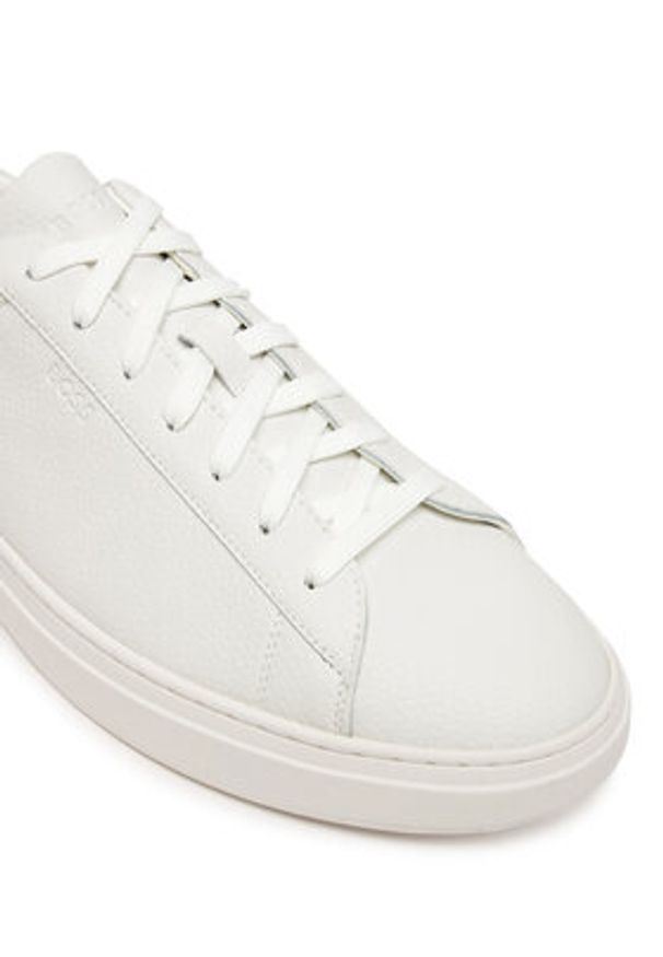 BOSS Sneakersy Kieran 50548716 Biały. Kolor: biały. Materiał: skóra