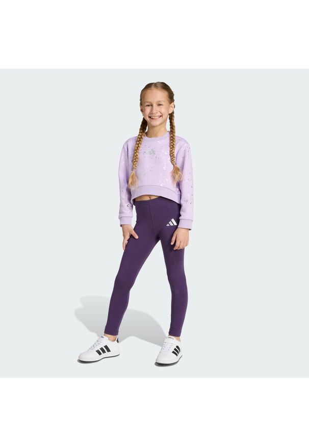 Adidas - Zestaw dziecięcy Little Girls Everyday Glam. Okazja: na uczelnię. Kolor: niebieski, szary, różowy, wielokolorowy. Materiał: dresówka. Styl: sportowy