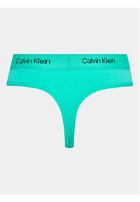 Calvin Klein Underwear Stringi 000QF7227E Niebieski. Kolor: niebieski. Materiał: bawełna