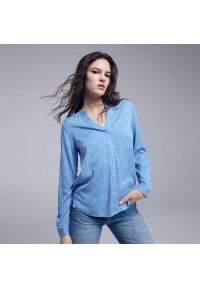 Reserved - Koszula z EcoVero™ - Niebieski. Kolor: niebieski