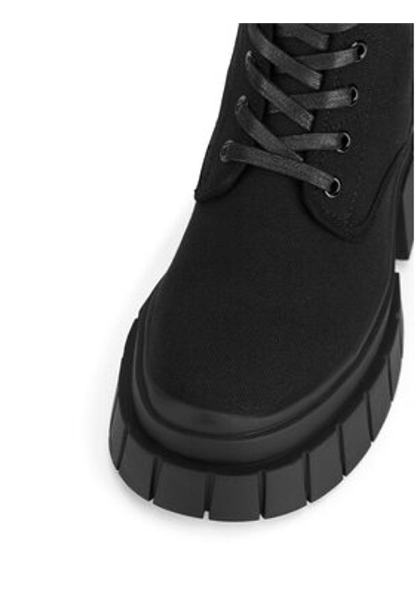 DeeZee Trzewiki HY305-16 Czarny. Kolor: czarny. Materiał: materiał