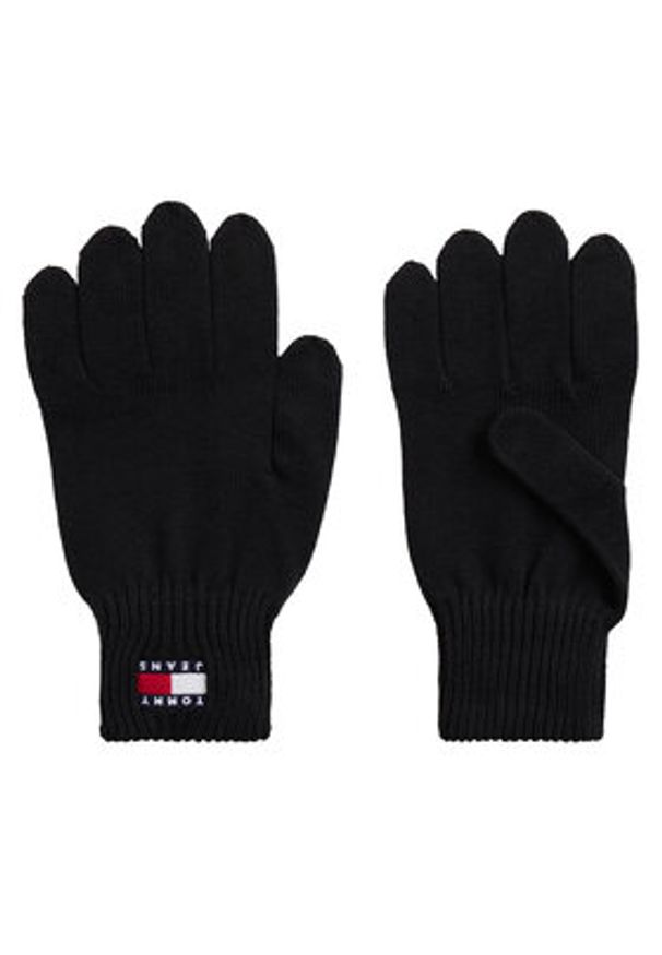 TOMMY HILFIGER - Tommy Hilfiger Rękawiczki Męskie Heritage AM0AM13680 Czarny. Kolor: czarny. Materiał: bawełna