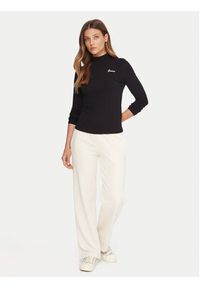 Guess Bluzka V5BP10 KCBF1 Czarny Slim Fit. Kolor: czarny. Materiał: bawełna #5