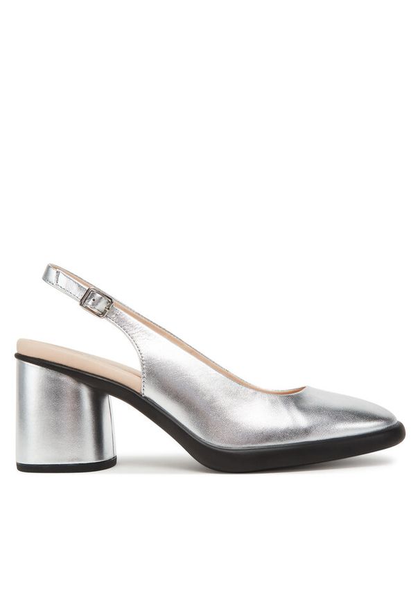 ecco - Czółenka ECCO. Kolor: srebrny