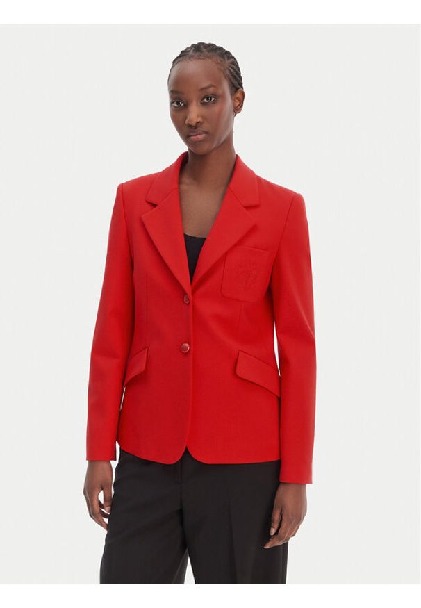 JOOP! Marynarka Jil2 30102036 Czerwony Regular Fit. Kolor: czerwony. Materiał: wiskoza