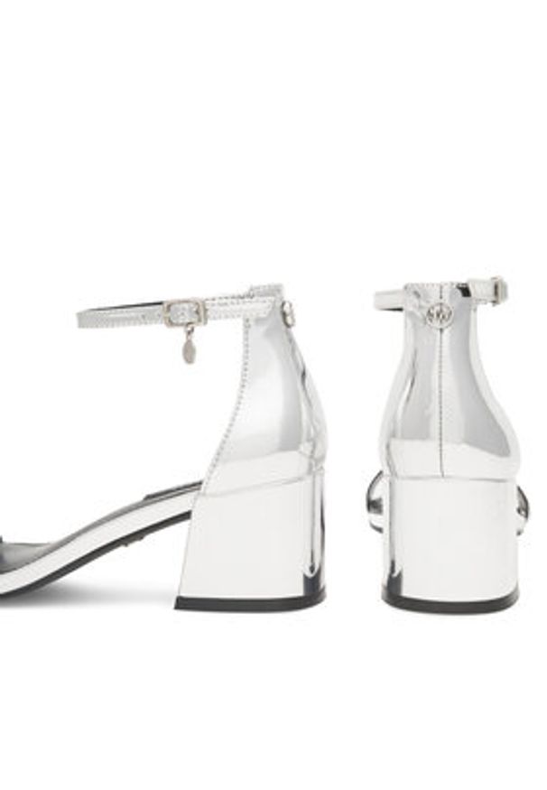 Nine West Sandały ERMINA FF-2308 Srebrny. Kolor: srebrny. Materiał: skóra