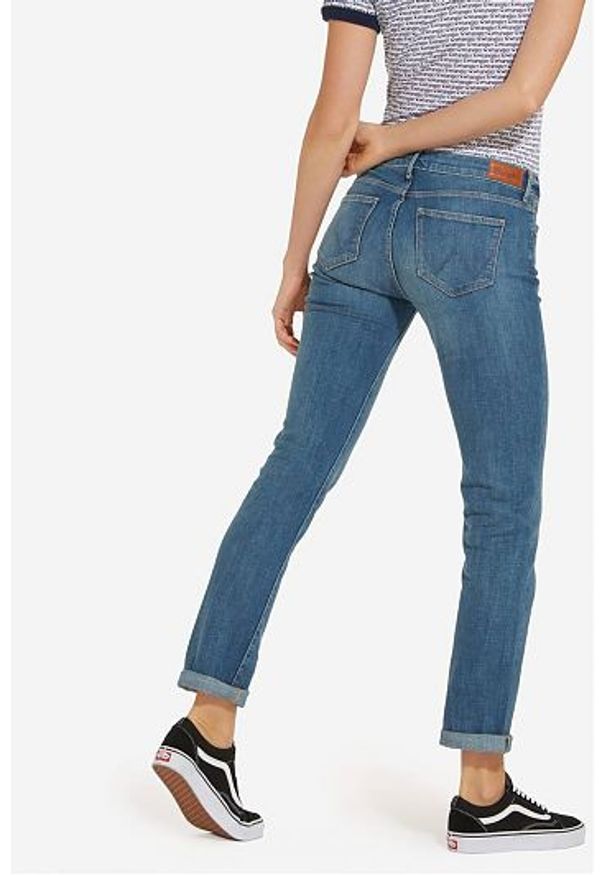 Wrangler - WRANGLER STRAIGHT DAMSKIE SPODNIE JEANSOWE INTO THE GROOVE W28T9197T
