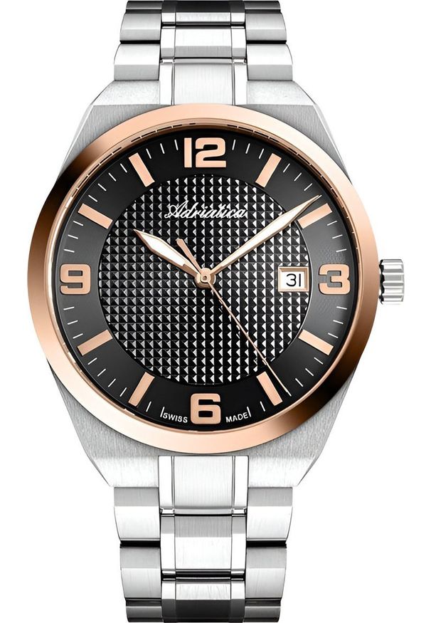 Zegarek Adriatica Zegarek męski Adriatica A8343.R156Q srebrny. Kolor: srebrny