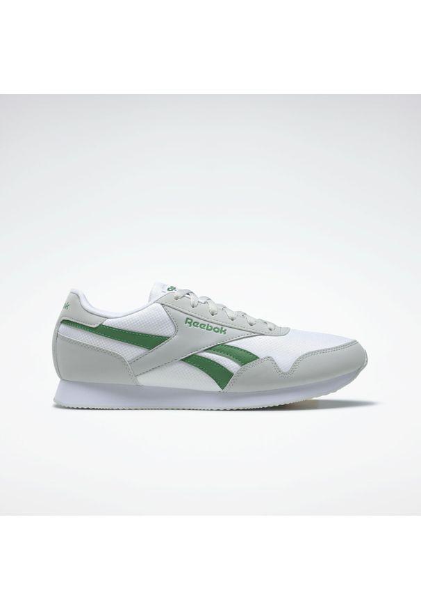 Buty do chodzenia męskie Reebok Royal CL Jog. Zapięcie: sznurówki. Kolor: zielony, wielokolorowy, szary. Materiał: materiał. Szerokość cholewki: normalna. Model: Reebok Royal. Sport: joga i pilates, turystyka piesza