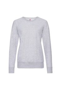 FRUIT OF THE LOOM - Lekki Sweter Raglanowy Dla Kobiet. Kolor: szary. Długość rękawa: raglanowy rękaw