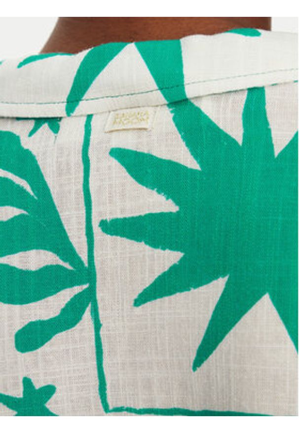 Banana Moon Koszula Taylor Shellpat MHW67 Zielony Loose Fit. Kolor: zielony. Materiał: wiskoza