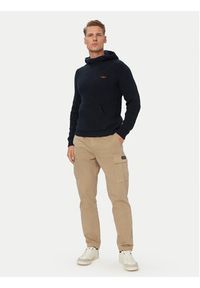Aeronautica Militare Sweter 262MA1665UL00409 Granatowy Regular Fit. Kolor: niebieski. Materiał: bawełna #3