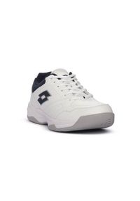 LOTTO - Buty do chodzenia męskie Lotto 10u Court Logo Amf. Zapięcie: sznurówki. Kolor: biały. Materiał: guma, syntetyk, materiał. Szerokość cholewki: normalna. Sport: turystyka piesza