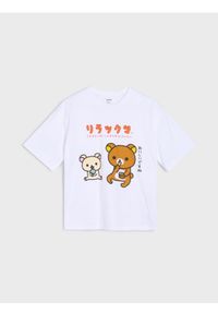 Sinsay - Koszulka Rilakkuma - kremowy. Kolor: kremowy