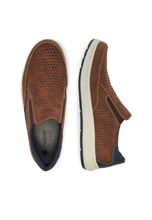 Rieker Półbuty 16952-24 Brązowy. Kolor: brązowy. Materiał: materiał, syntetyk