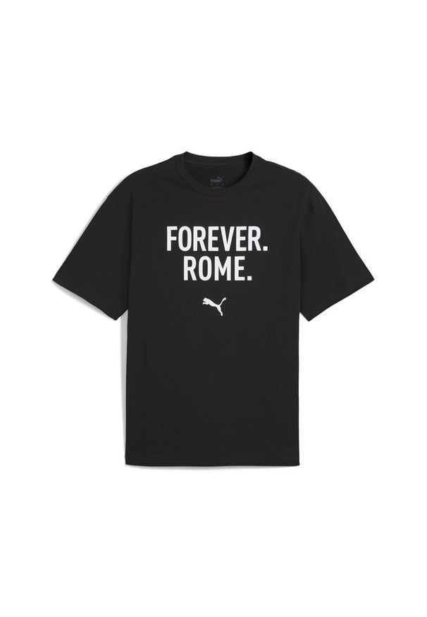Puma - Męska koszulka Concept 2 Rome o luźnym kroju PUMA Black. Kolor: czarny