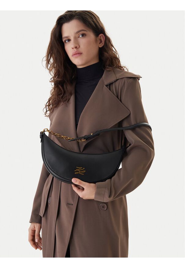 Karl Lagerfeld - KARL LAGERFELD Torebka B1W30236 Czarny. Kolor: czarny. Materiał: skórzane