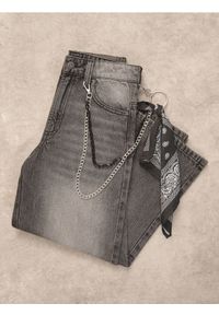Reserved - Jeansy baggy - czarny. Kolor: czarny