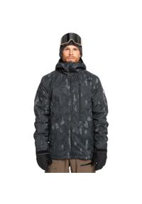 Quiksilver - Kurtka śnieżna dla Mężczyzn MISSION Czarny. Kolor: czarny. Materiał: poliester, materiał. Sezon: zima. Sport: narciarstwo