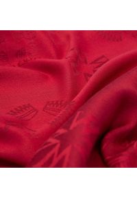 Wittchen - Damska chusta z jedwabiem tkana w monogram. Kolor: czerwony. Materiał: poliester. Wzór: aplikacja. Sezon: wiosna, jesień, zima. Styl: elegancki #2