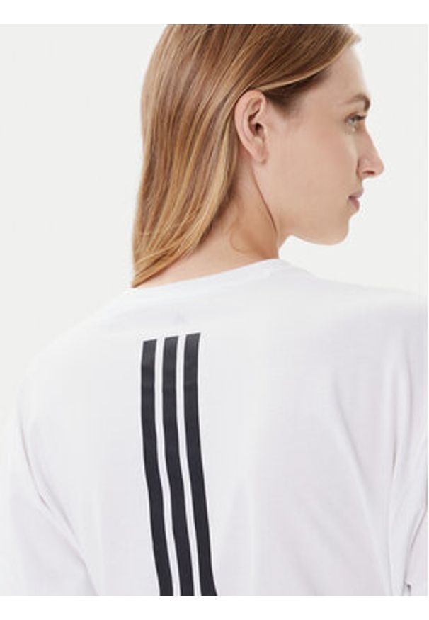 Adidas - adidas T-Shirt Power JX1194 Biały Regular Fit. Kolor: biały. Materiał: syntetyk