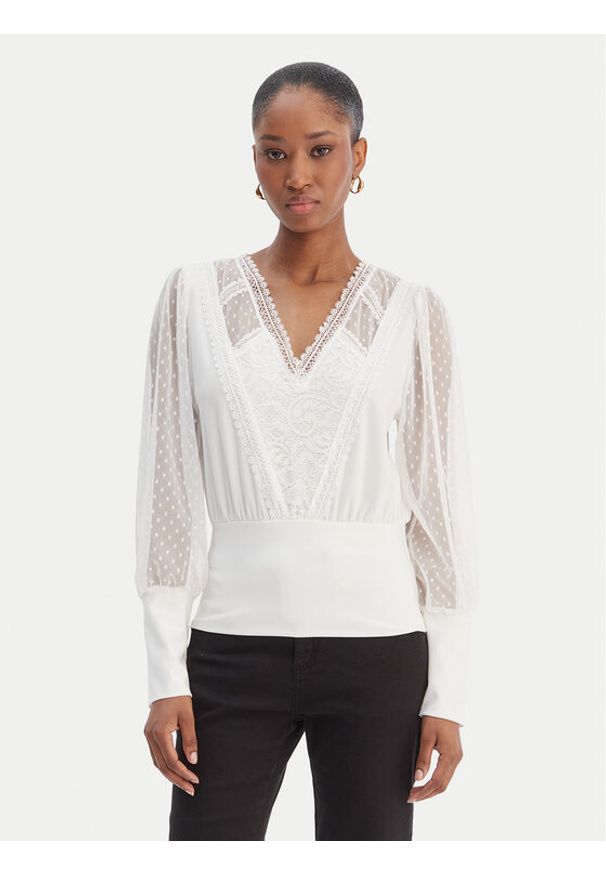 Morgan Bluzka 251-TAGADO Biały Regular Fit. Kolor: biały. Materiał: syntetyk