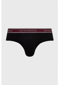 Emporio Armani Underwear Slipy (3-pack) męskie kolor bordowy. Kolor: czerwony #2
