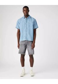 Wrangler - WRANGLER SS 1 PKT SHIRT MĘSKA KOSZULA JEANSOWA LIGHT HEMP W5E3BNH97 112146114. Materiał: jeans #4