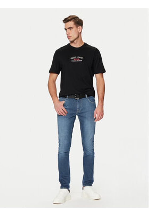 Guess Jeansy M5RAN1 D5KS1 Niebieski Skinny Fit. Kolor: niebieski