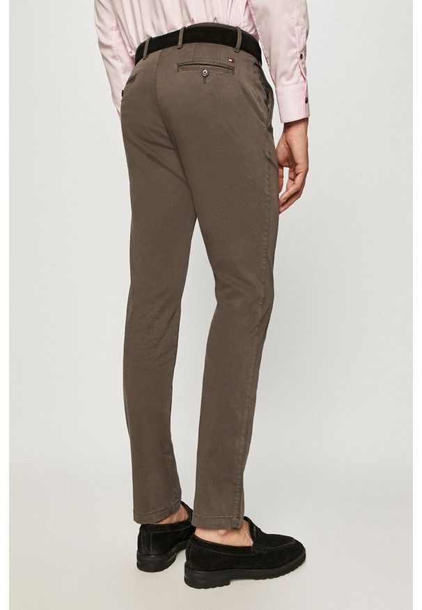 TOMMY HILFIGER - Tommy Hilfiger - Spodnie. Okazja: na co dzień. Kolor: szary. Styl: casual