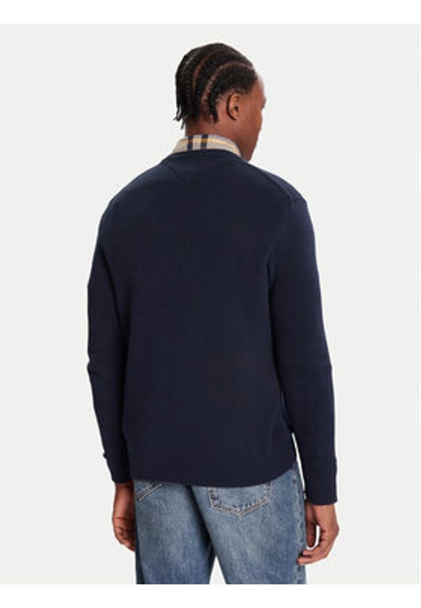 Tommy Jeans Sweter DM0DM21787 Granatowy Regular Fit. Kolor: niebieski. Materiał: bawełna