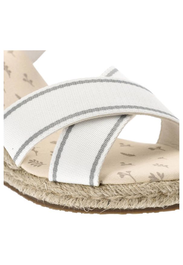 Big-Star - Białe Sandały Big Star Stylowe Espadryle Damskie. Kolor: biały. Materiał: materiał. Szerokość cholewki: normalna. Styl: elegancki
