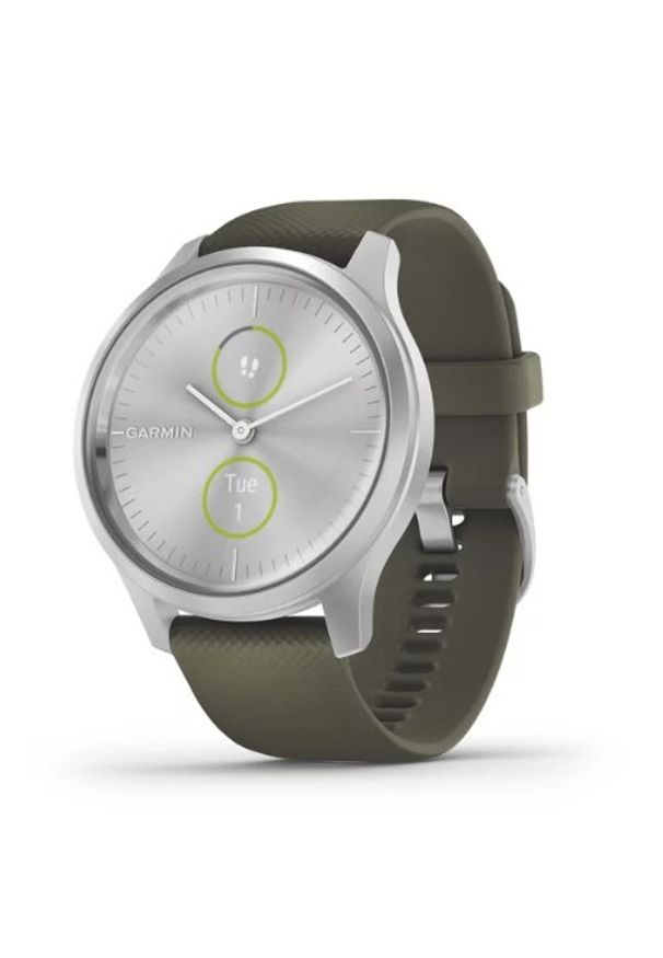 GARMIN - Smartwatch Garmin Vivomove Style srebrny. Rodzaj zegarka: smartwatch. Kolor: srebrny. Materiał: nylon. Styl: klasyczny, elegancki