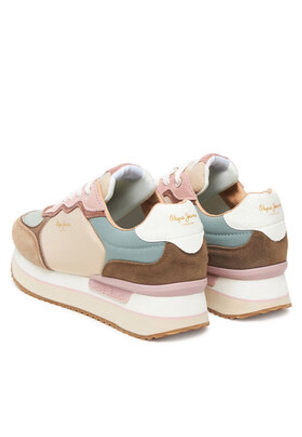 Pepe Jeans Sneakersy Rusper Combi W PLS600006 Kolorowy. Materiał: materiał. Wzór: kolorowy