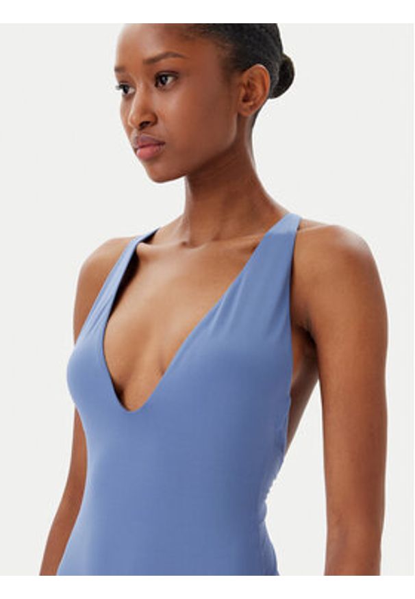 Calvin Klein Swimwear Strój kąpielowy KW0KW02798 Niebieski. Kolor: niebieski. Materiał: syntetyk