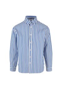 Urban Classics - Koszula Męska W Paski Lato. Kolor: niebieski, wielokolorowy, biały. Wzór: paski. Sezon: lato #1