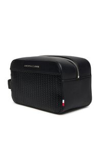 TOMMY HILFIGER - Tommy Hilfiger Kosmetyczka Th Woven Washbag AM0AM13838 Czarny. Kolor: czarny. Materiał: skóra #3
