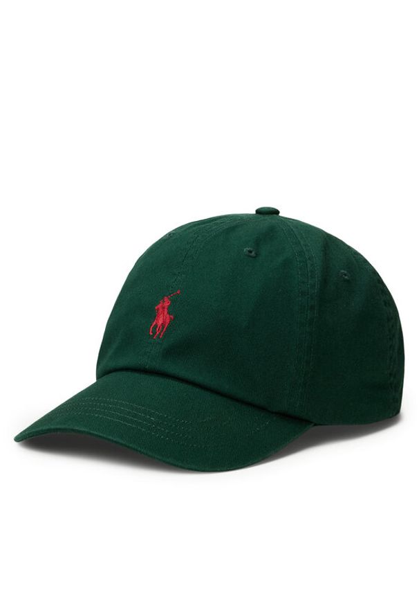Polo Ralph Lauren Czapka z daszkiem 211912843010 Zielony. Kolor: zielony. Materiał: materiał, bawełna