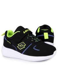 LOTTO - Buty dziecięce sportowe Lotto COMBINE TC K. Kolor: zielony, żółty, czarny, biały, wielokolorowy. Sport: turystyka piesza