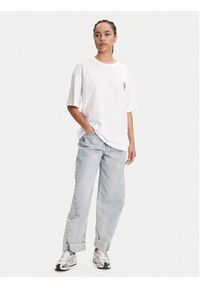 Pieces T-Shirt Tobster 17160811 Biały Oversize. Kolor: biały. Materiał: bawełna