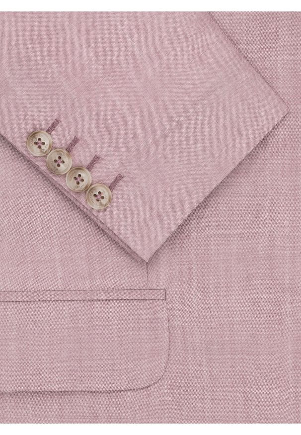 Pako Lorente - PAKO LORENTE - Rożowa marynarka garniturowa wełna. Materiał: wełna. Wzór: gładki