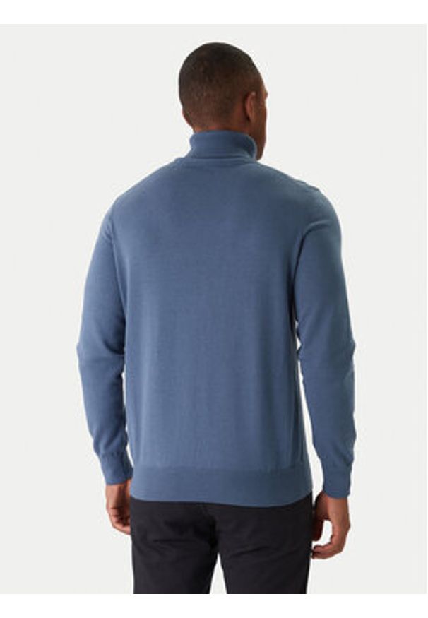 BOSS Sweter Akiro S 50527573 Niebieski Regular Fit. Kolor: niebieski. Materiał: bawełna