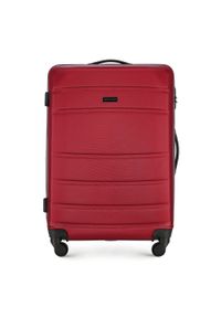 Wittchen - Zestaw walizek z ABS-u żłobionych czerwony. Kolor: czerwony. Materiał: guma. Styl: klasyczny #10