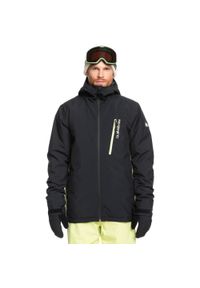 Quiksilver - Kurtka śnieżna dla Mężczyzn MORTON Czarny. Kolor: czarny. Materiał: poliester, materiał. Sezon: zima. Sport: narciarstwo