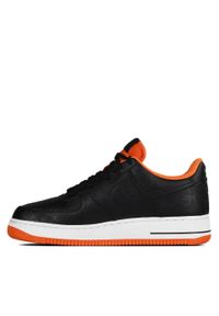 Nike - Buty do koszykówki męskie nike air force 1 low ’07 premium halloween glow. Kolor: czarny. Materiał: guma, materiał, skóra. Model: Nike Air Force. Sport: koszykówka