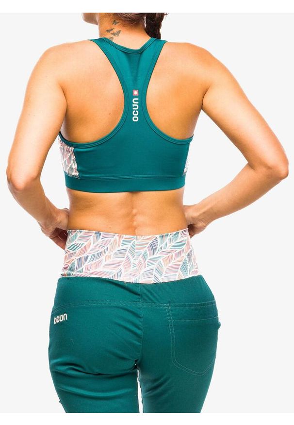 OCUN - Stanik sportowy Ocun Misty Bra. Kolor: zielony