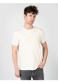 Iceberg T-Shirt "C-Neck" | F020639A | Mężczyzna | Beżowy. Okazja: na co dzień. Kolor: beżowy. Materiał: bawełna, elastan. Wzór: nadruk. Styl: casual, elegancki #4