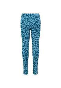 Legginsy dziewczęce Hummel Flowly AOP. Kolor: turkusowy, niebieski, wielokolorowy. Styl: młodzieżowy, elegancki #1