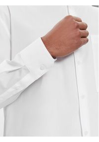 Calvin Klein Koszula Modern K10K111736 Biały Slim Fit. Kolor: biały. Materiał: bawełna